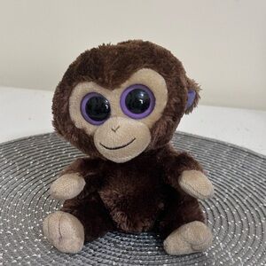 Ty Brown and Cream Plush Monkey